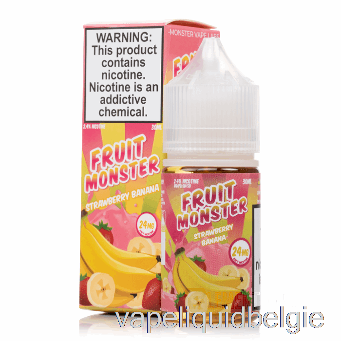 Vape Vloeibare Aardbei Banaan - Fruit Monsterzouten - 30ml 48mg